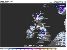 英国气象局延长了降雪警报，北极暴风雪将带来10厘米深的小雪